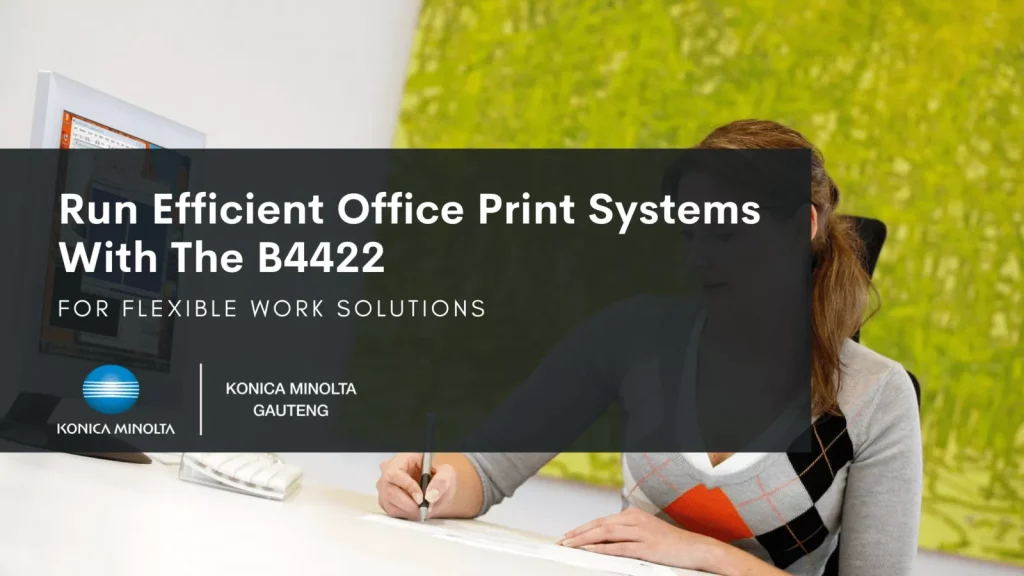 flexible office print systems with konica Minolta Gauteng Bizhub B4422
