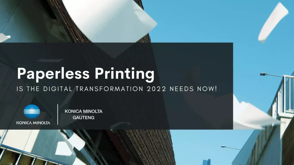 introducing paperless printing with iCabinet and Konica Minolta Gauteng